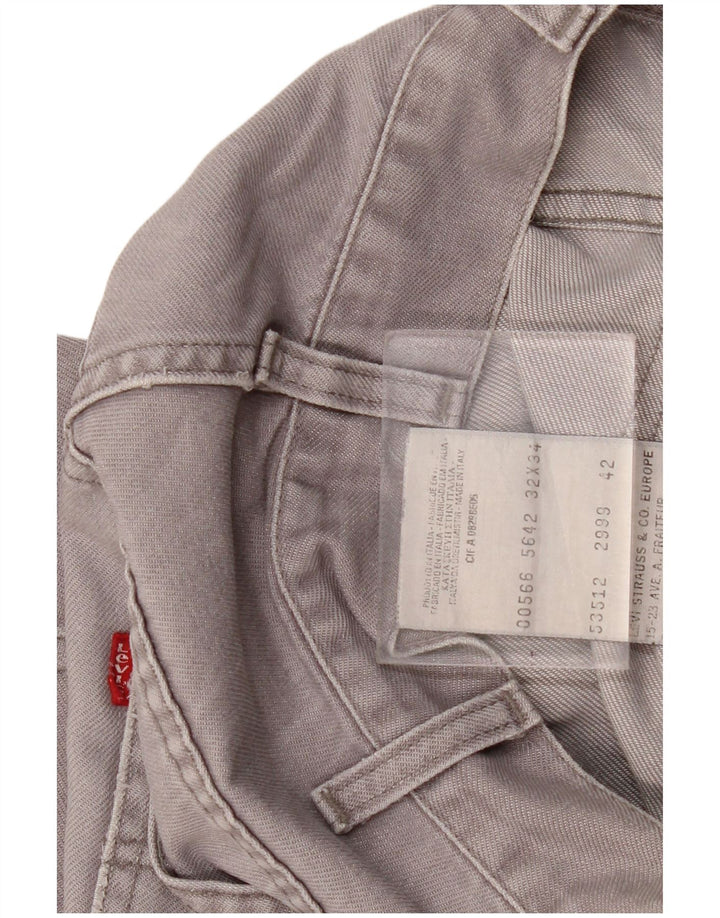 Γυναικείο τζιν ίσιο Levi's W32 L28 Γκρι βαμβακερό