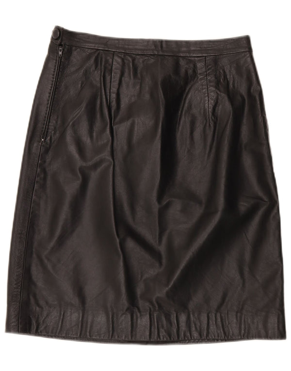 Vintage Γυναικεία Δερμάτινη Φούστα W29 Μεσαία Μαύρη