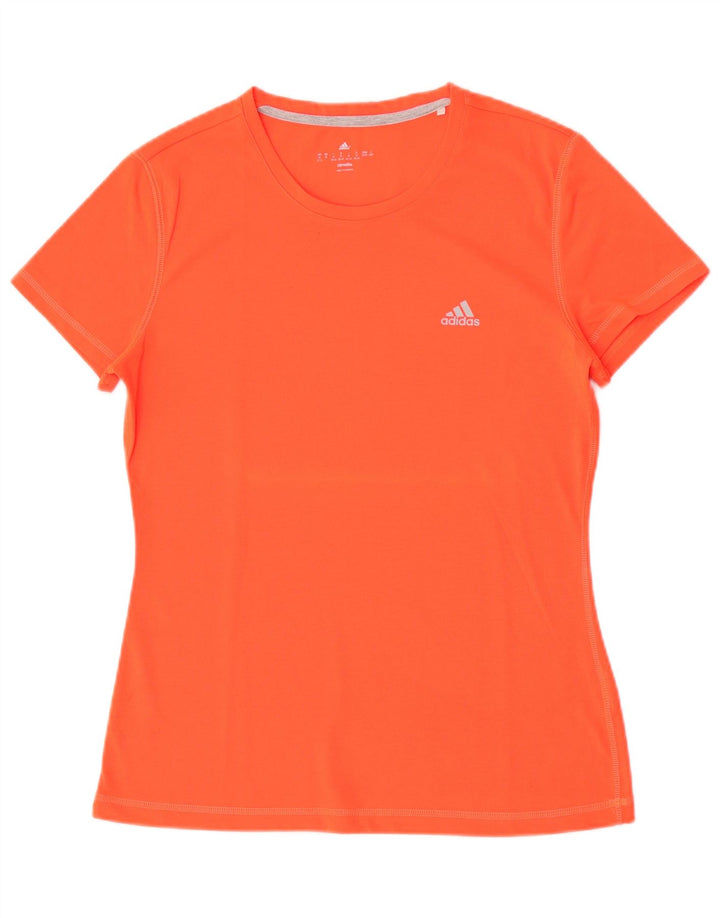 Adidas Γυναικείο T-Shirt Climalite Top UK 12/14 Medium Orange