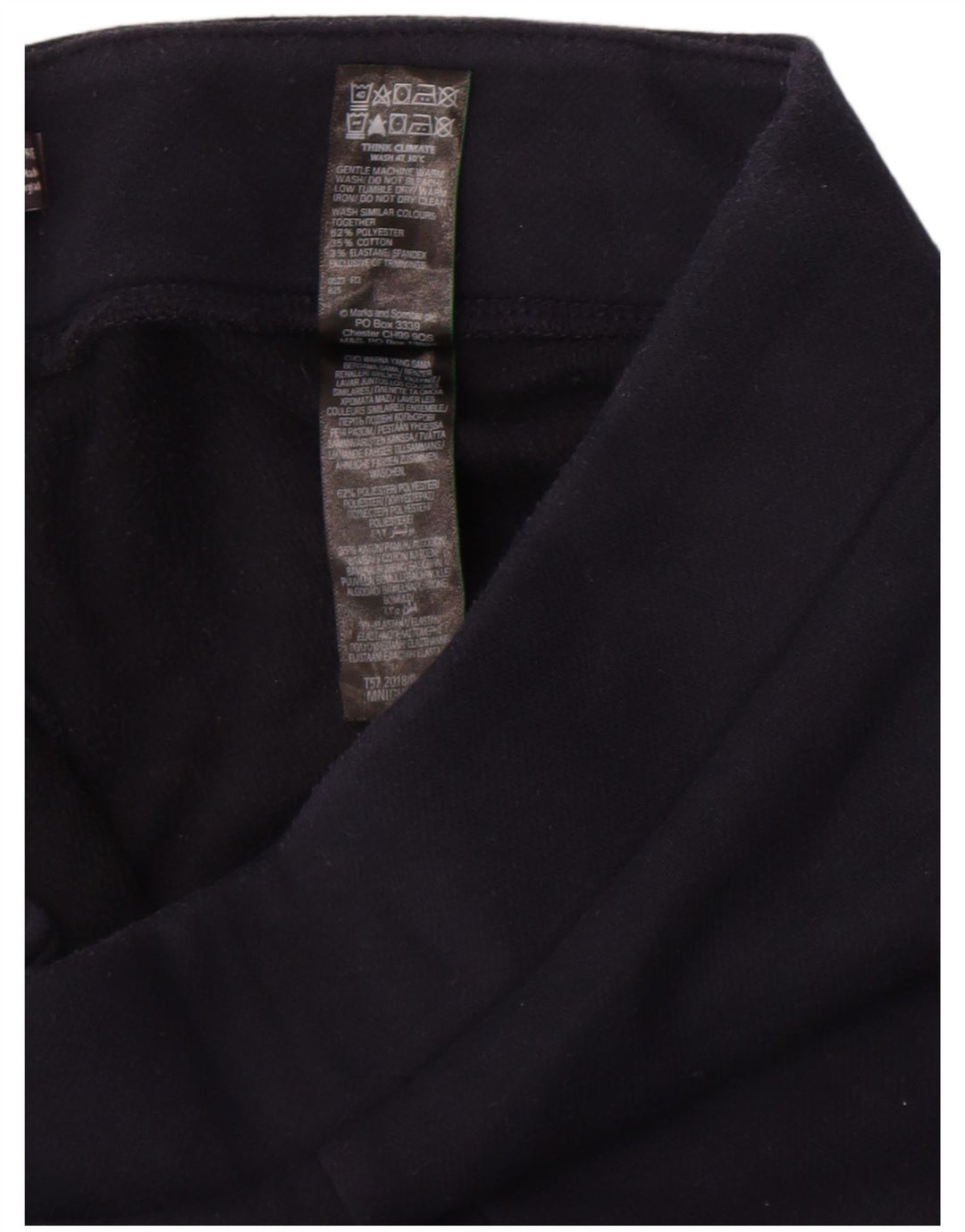 Marks & Spencer Γυναικεία κολάν UK 14 Large Navy Blue Polyester