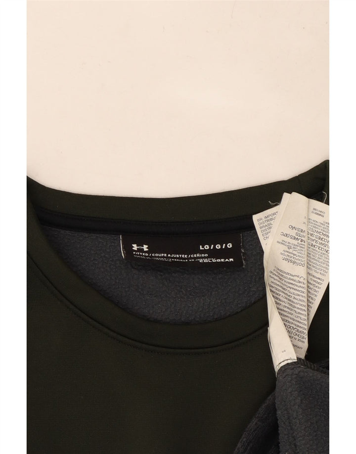 Γυναικείο φούτερ UNDER Armour Cold Gear Jumper UK 16 Large Khaki