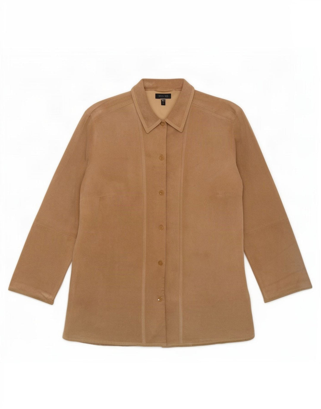 SAMOON Γυναικείο πουκάμισο Suede UK 20 2XL Δερμάτινο μπεζ