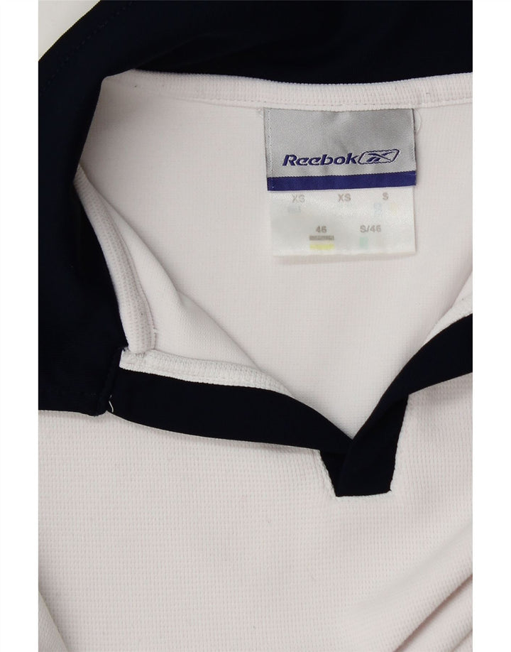 Ανδρικό πουκάμισο πόλο Reebok XS White Colourblock