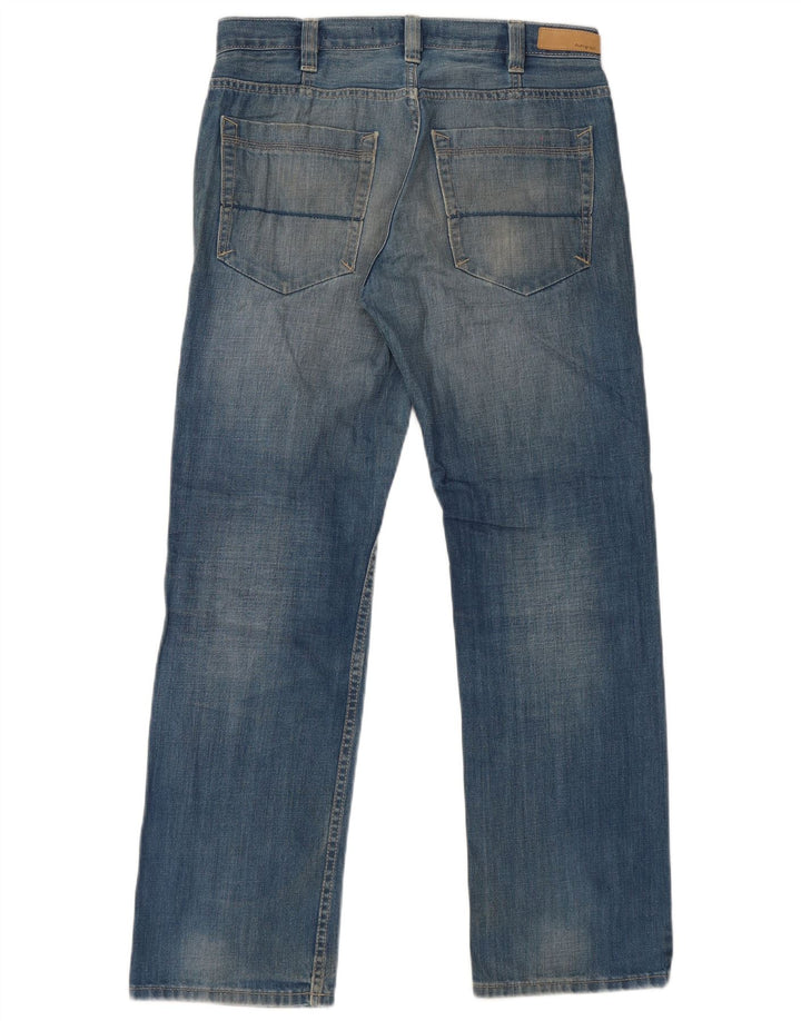 Marks & Spencer Ανδρικό Αυτόγραφο Straight Jeans W32 L31 Μπλε βαμβακερό