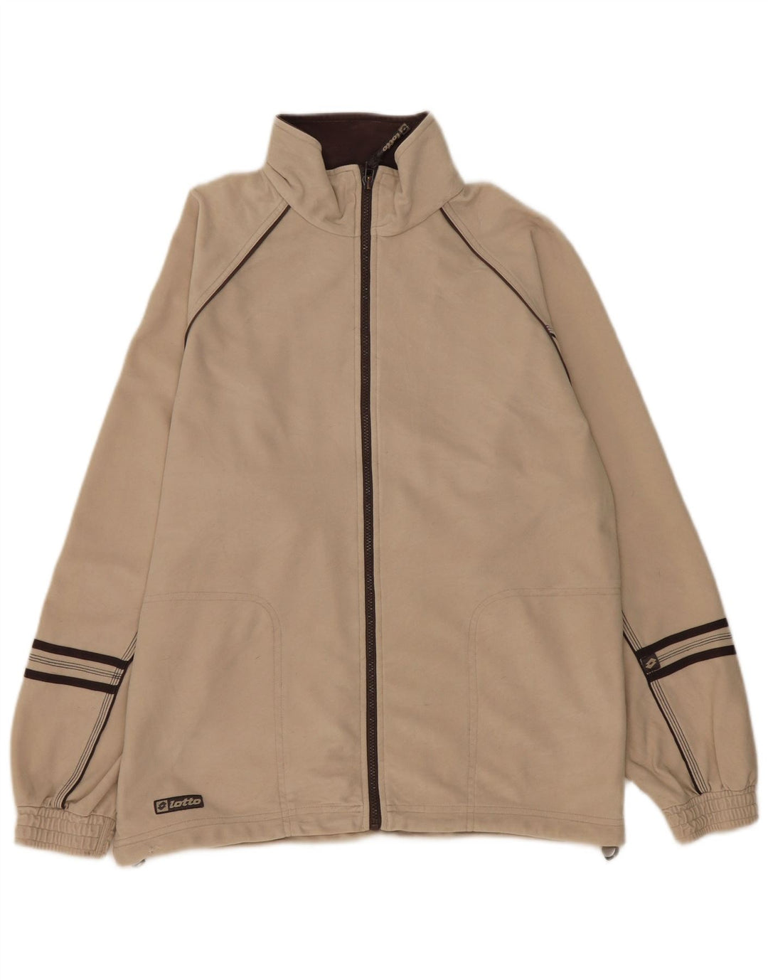 Ανδρική φόρμα Lotto Top Jacket UK 40/42 Large Beige Polyester