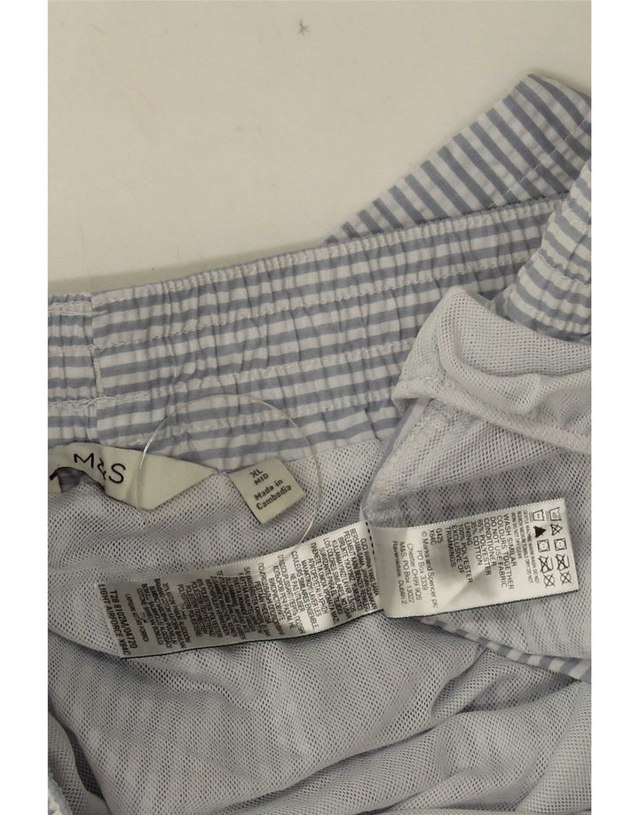 Ανδρικά σορτς κολύμβησης Marks & Spencer XL Blue Pinstripe Polyester