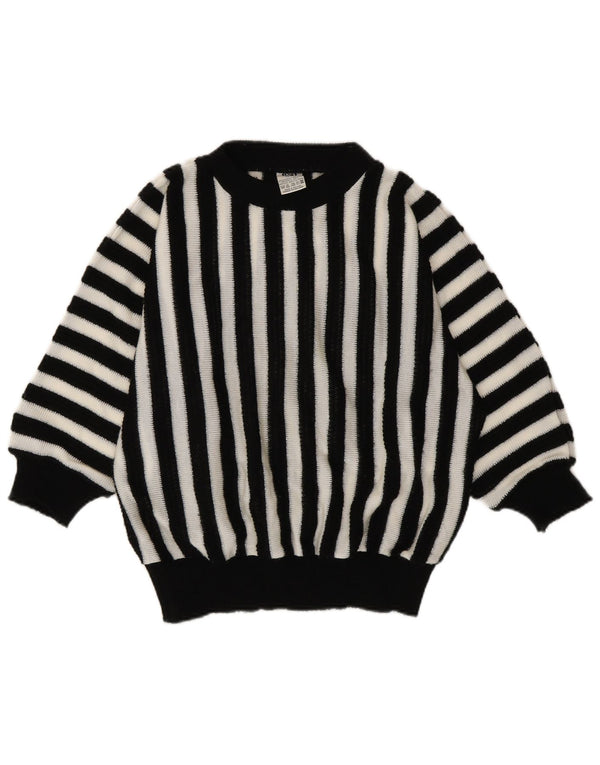 Γυναικείο πουλόβερ C&A Boat Neck Jumper EU 48/50 XL Μαύρο ριγέ ακρυλικό