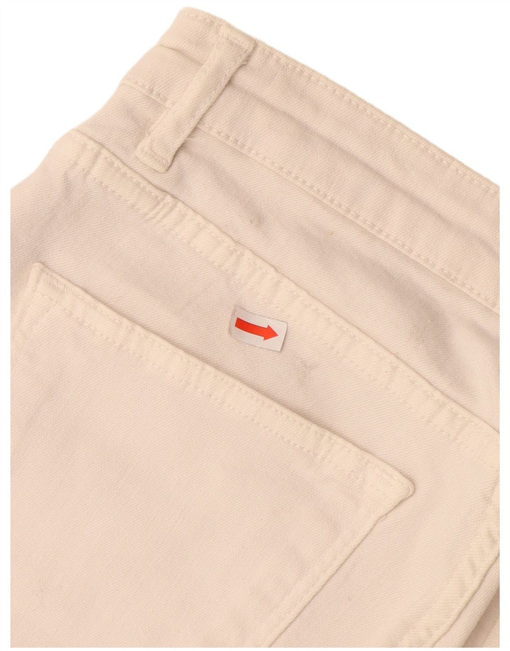 ZARA Γυναικείο τζιν βερμούδα σορτς EU 38 Small W28 Off White