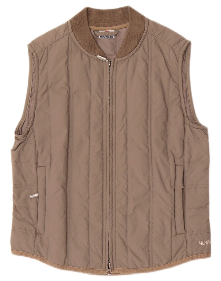 Murphy & Nye Γυναικεία padded Gilet UK 10 Small Brown Polyamide