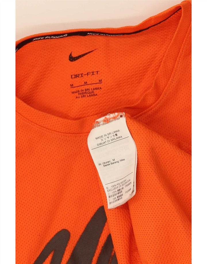 Ανδρικό T-Shirt Nike με γραφικό Dri Fit, μεσαίο πορτοκαλί πολυεστέρας