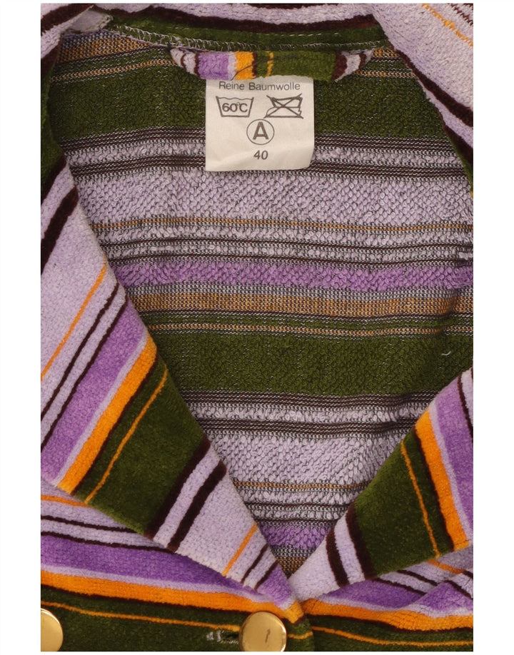 VINTAGE Γυναικείο Terry Cloth Blazer Jacket EU 40 Medium Πολύχρωμο