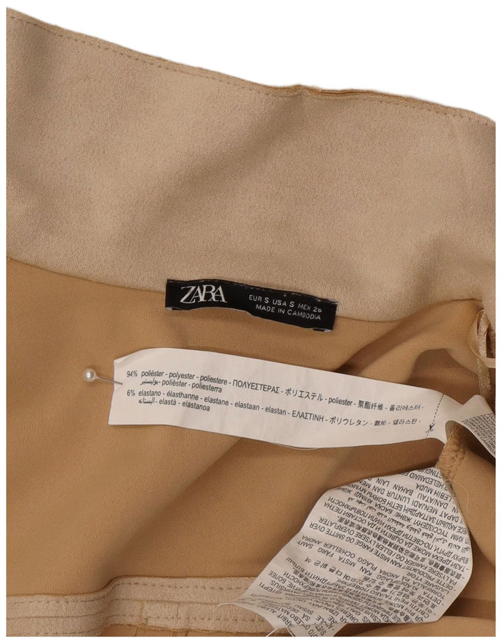 Zara Γυναικείο Open Oversized Πανωφόρι UK 10 Small Beige Polyester