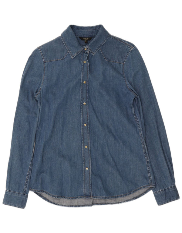 Massimo Dutti Γυναικείο τζιν πουκάμισο UK 10 Small Blue
