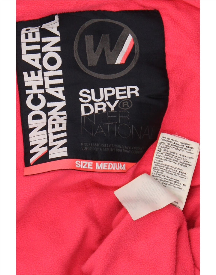 Γυναικείο Μπουφάν SUPERDRY γραφικό αντιανεμικό UK 14 Medium Navy Blue