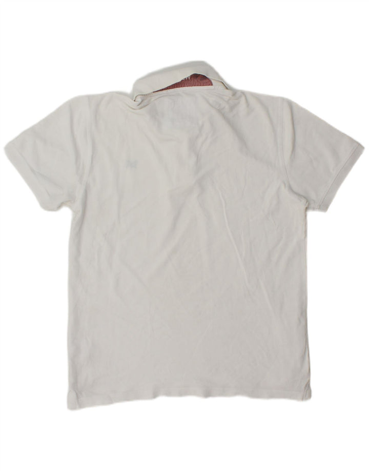 Ανδρικό μπλουζάκι πόλο Crew Clothing, μεσαίο λευκό βαμβακερό