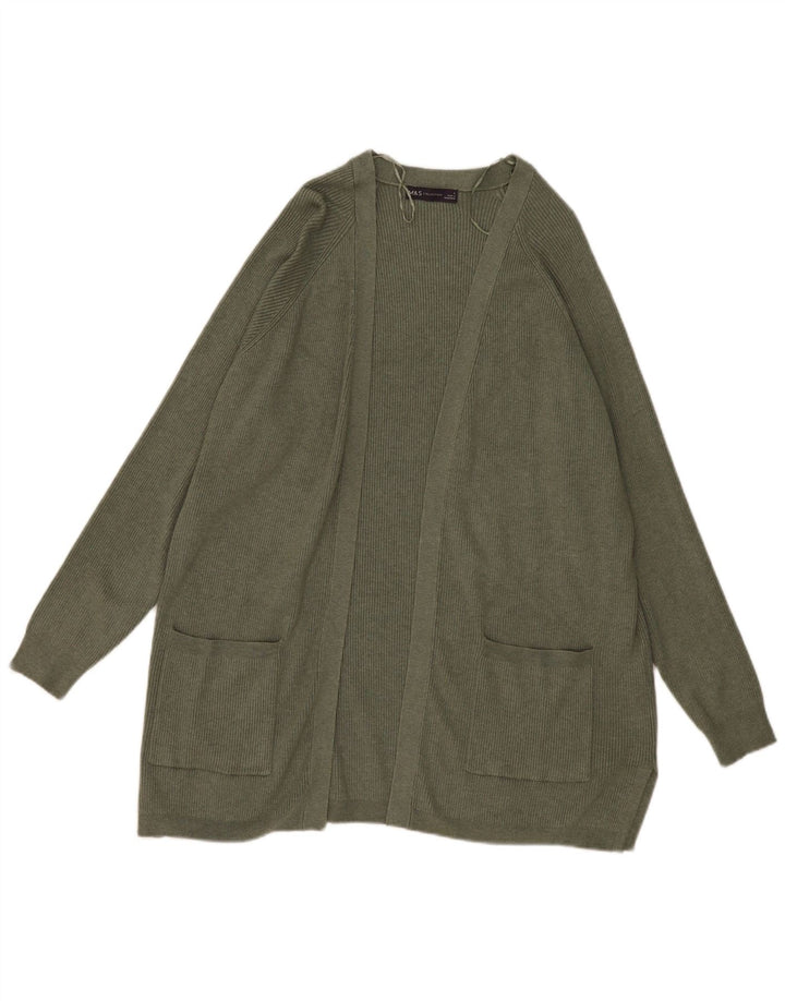 Marks & Spencer Γυναικείο ανοιχτό πουλόβερ UK 16 Large Khaki