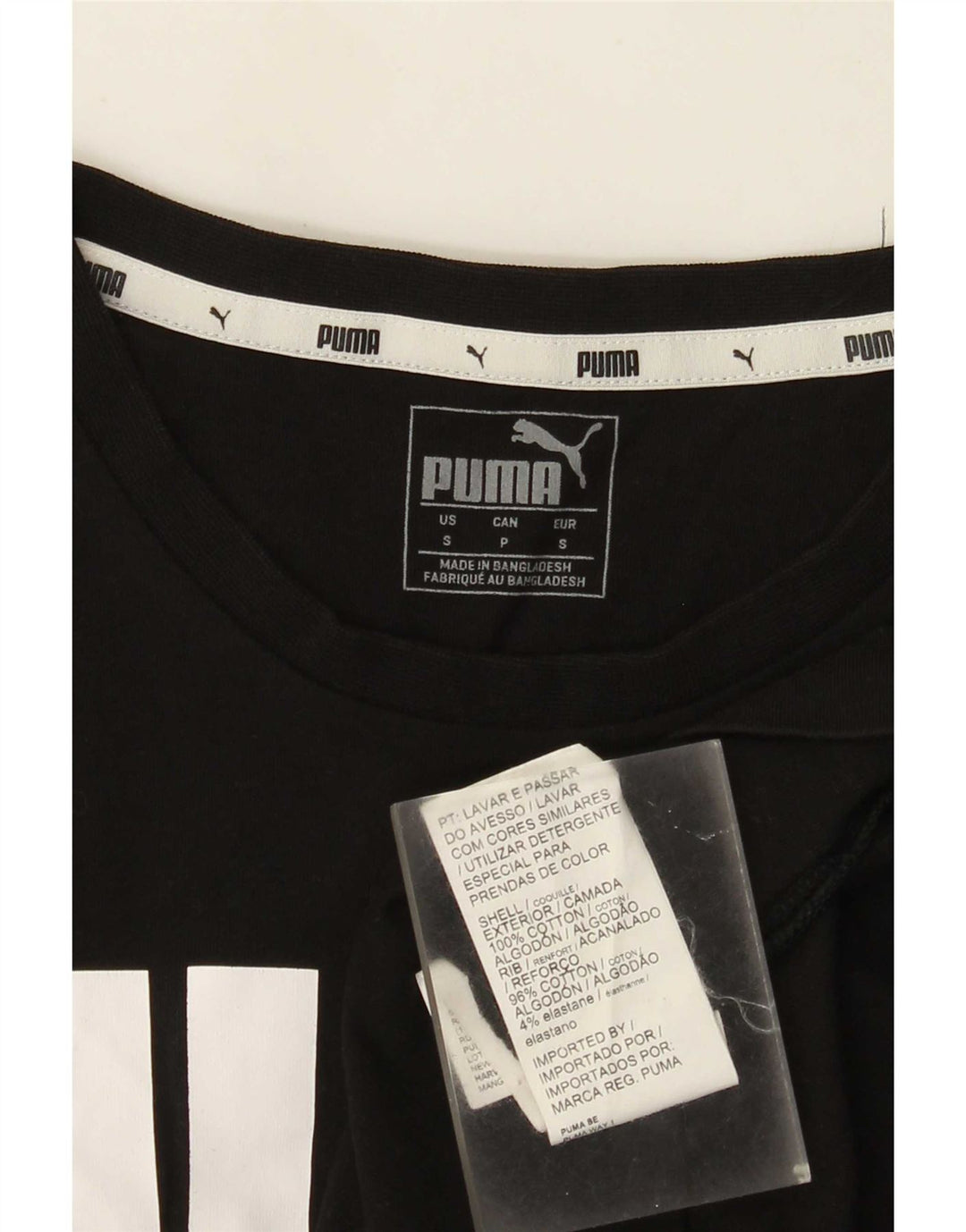 Ανδρικό γραφικό μπλουζάκι Puma, μικρό μαύρο βαμβακερό