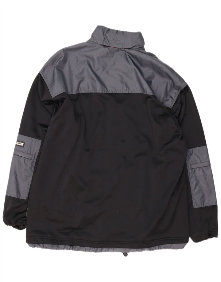 Herod Sport Mens Utility Jacket UK 42 XL Black Colorblock Polyester