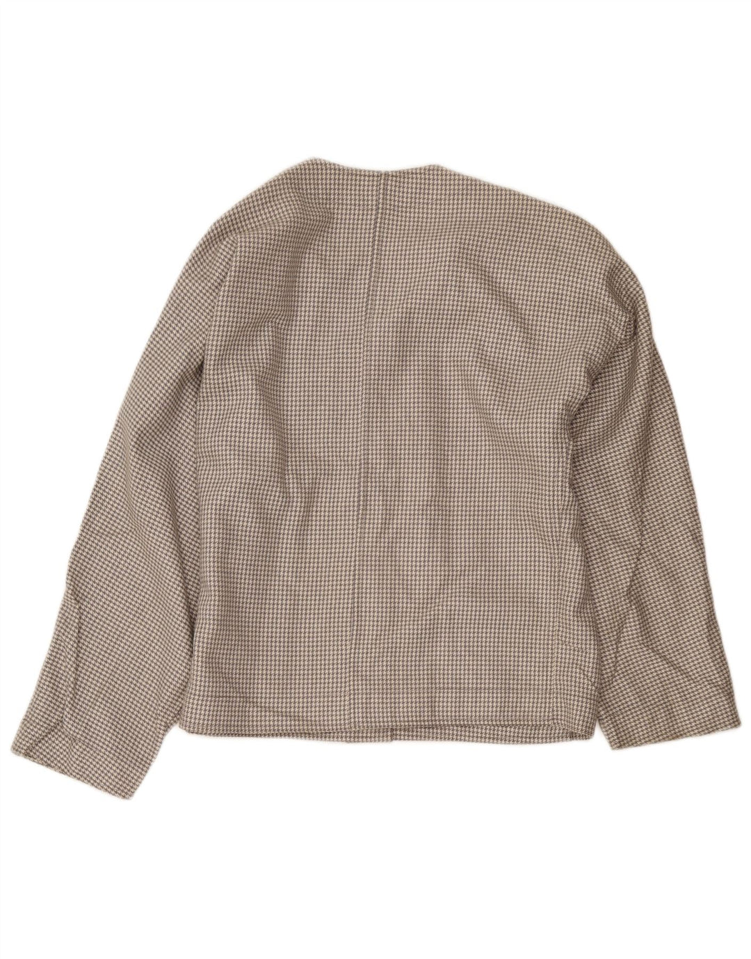 Gian Marco Venturi Γυναικείο Bomber Jacket UK 12 Medium Grey Houndstooth