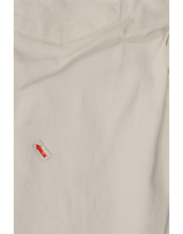 PRANA Γυναικείο Slim Jeans US 4 Small W27 L31 Λευκό βαμβακερό