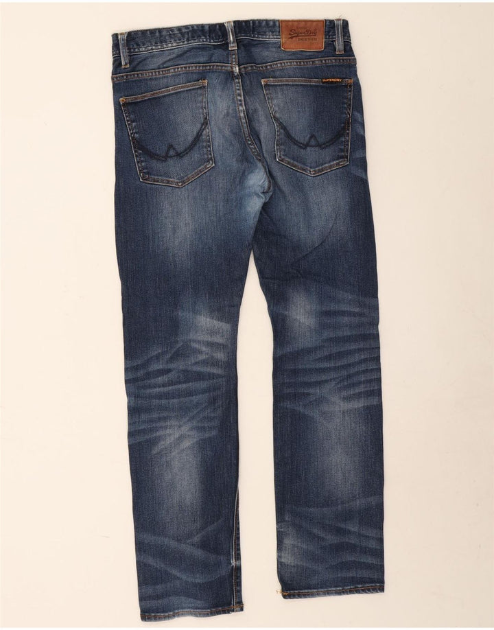 Ανδρικό ίσιο τζιν Superdry W32 L30 Μπλε βαμβακερό