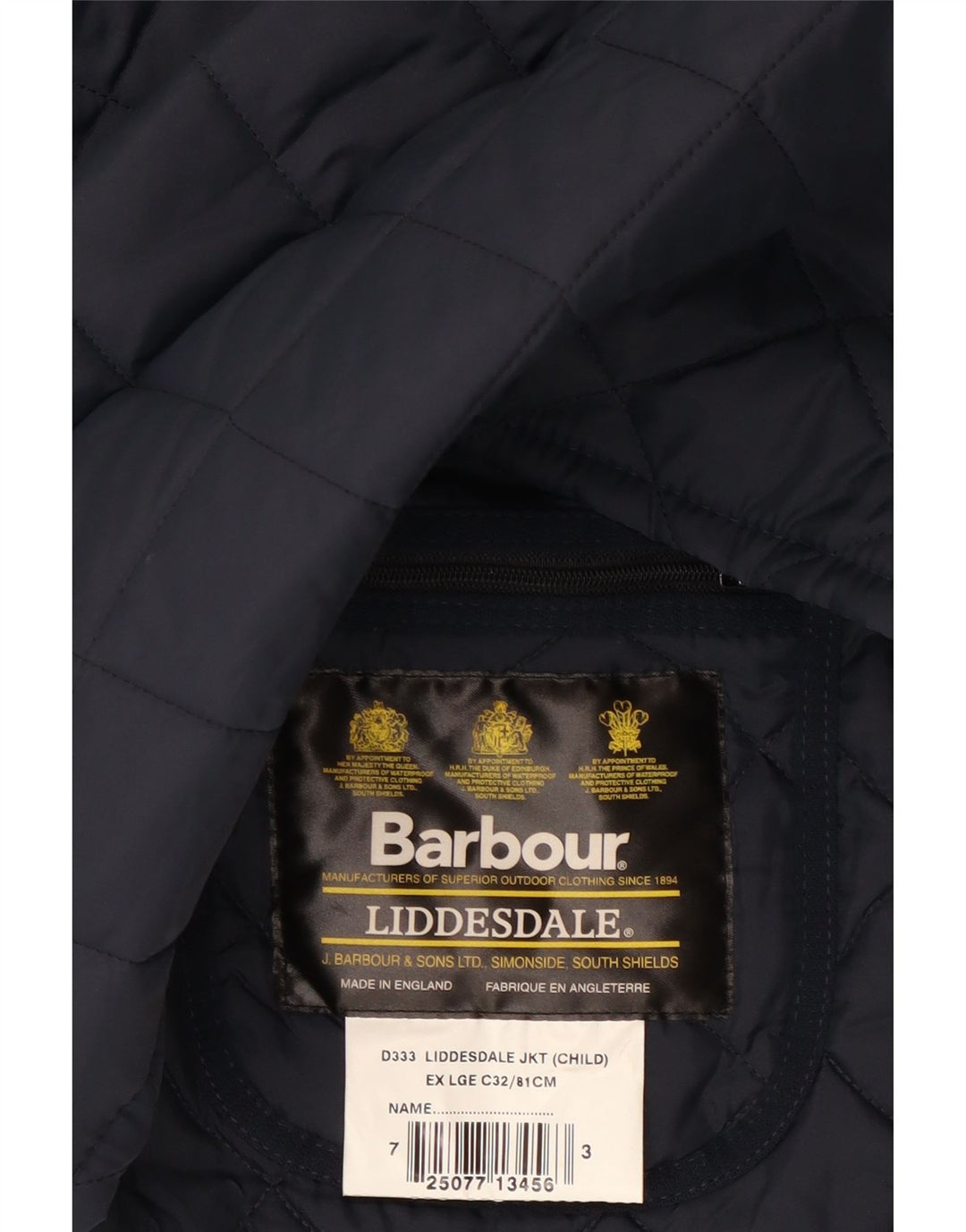Μπουφάν Barbour Boys LIDDESDALE Καπιτονέ μπουφάν 12-13 ετών Navy Blue