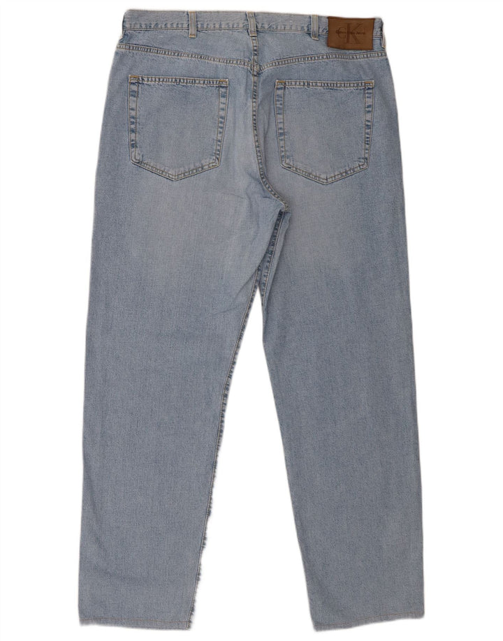Ανδρικό τζιν ίσιο Calvin Klein W38 L29 Μπλε βαμβακερό