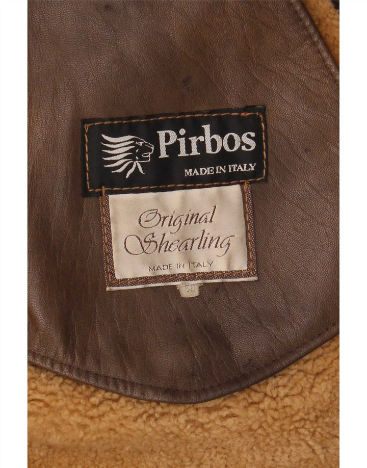 Pirbos Ανδρικό Shearling Jacket IT 58 4XL Brown Shearling