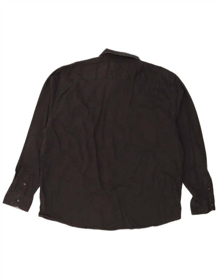 Ανδρικό πουκάμισο Wrangler 2XL μαύρο βαμβακερό