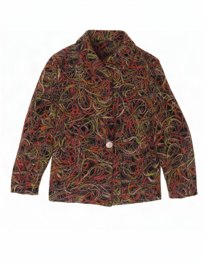 Gai Mattiolo Γυναικείο μπουφάν Blazer Abstract Pattern UK 14 Medium πολύχρωμο