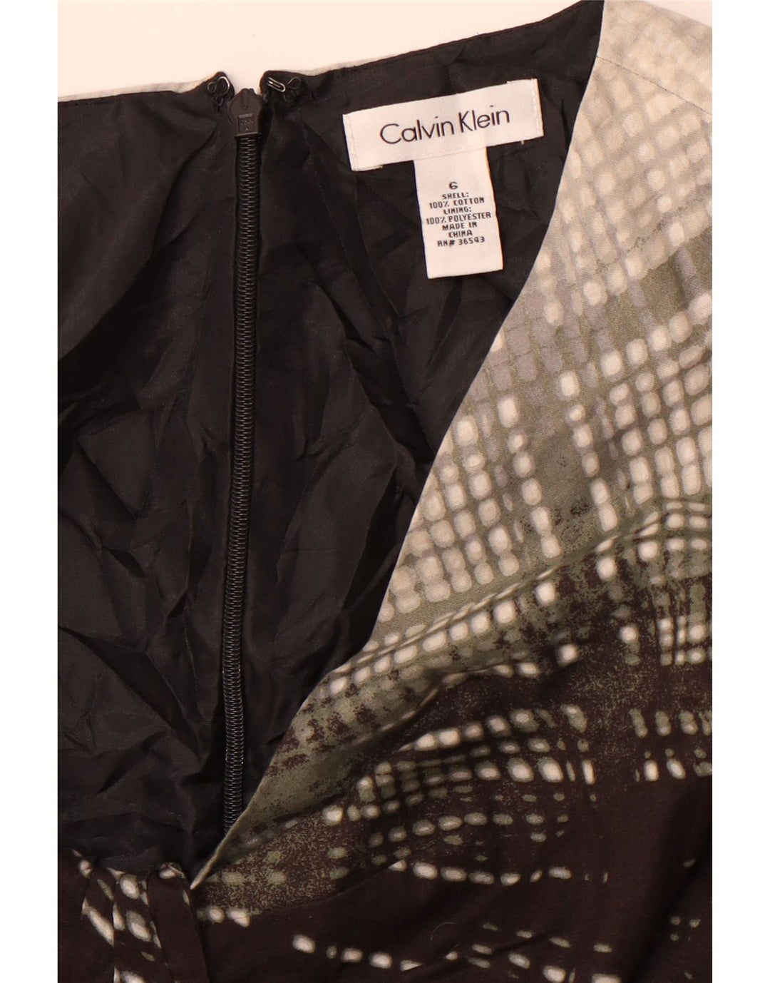 Γυναικείο αμάνικο φόρεμα CALVIN KLEIN US 6 μεσαίου γκρι χρώματος