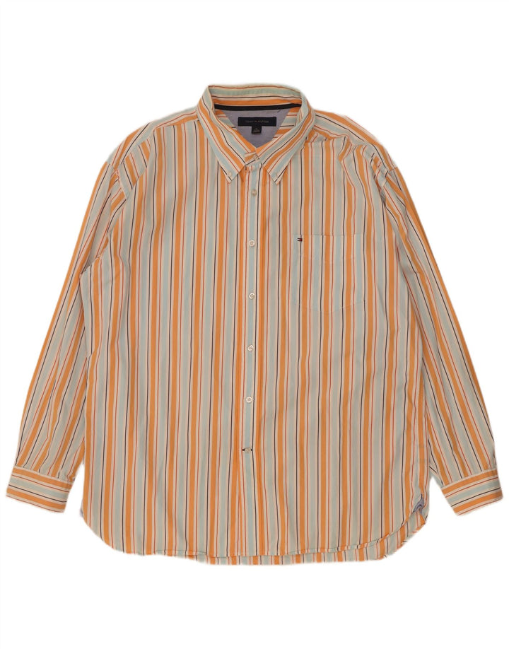 Ανδρικό πουκάμισο Tommy Hilfiger XL Πολύχρωμο Βαμβακερό ριγέ