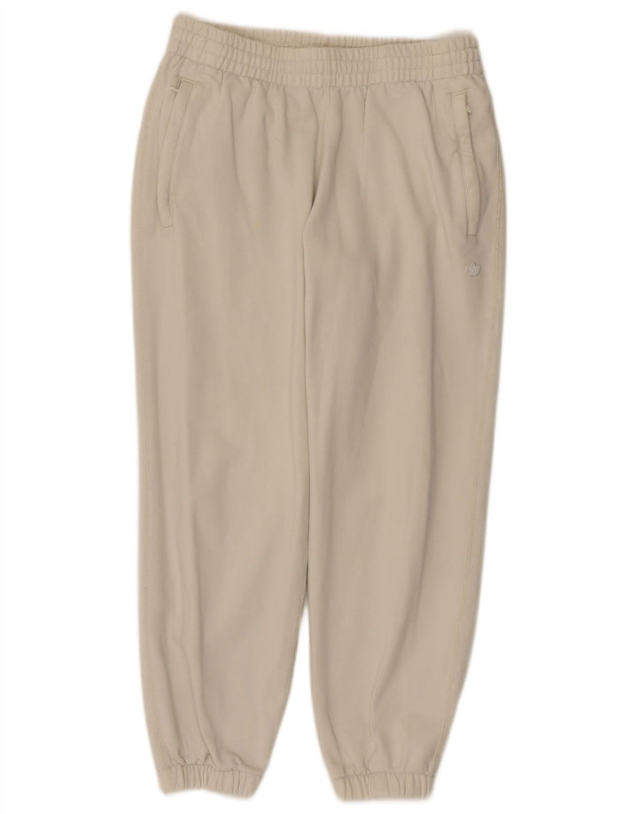 ADIDAS Mens Tracksuit Trousers Joggers Medium  Beige Cotton