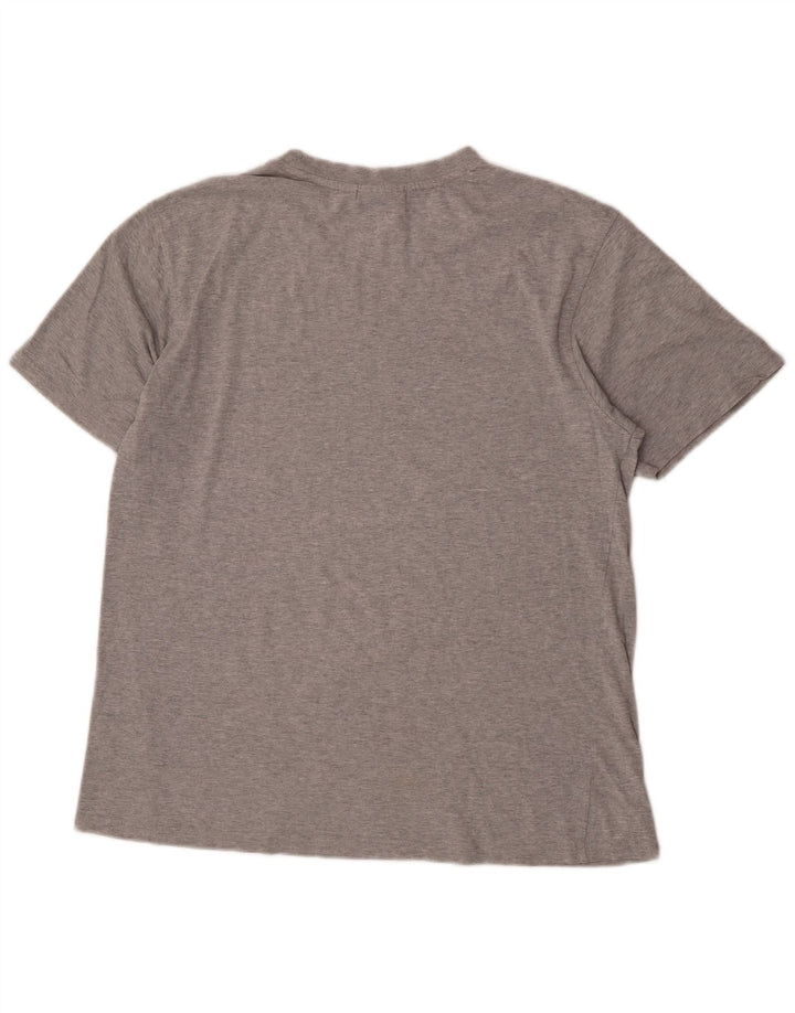 Ανδρικό γραφικό T-Shirt Fila Top Medium Grey