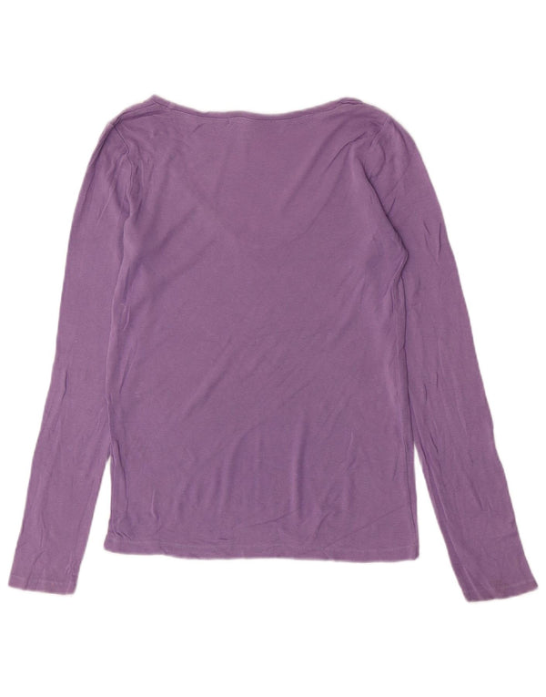 Γυναικείο μπλουζάκι Jigsaw Μακρυμάνικο UK 10 Small Purple