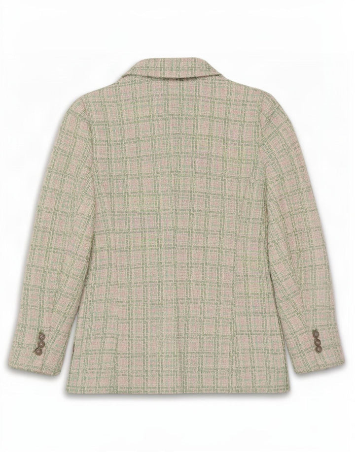 Zara Γυναικείο σακάκι Blazer με διπλό στήθος UK 12 μεσαίου μεγέθους πράσινη επιταγή