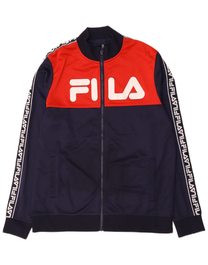 Ανδρική φόρμα γραφικής φόρμας Fila Top Jacket Large Navy Blue Colourblock