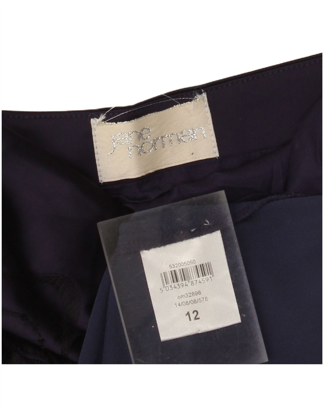 JANE NORMAN Γυναικείο φόρεμα κορμάκι στράπλες UK 12 Medium Purple Floral