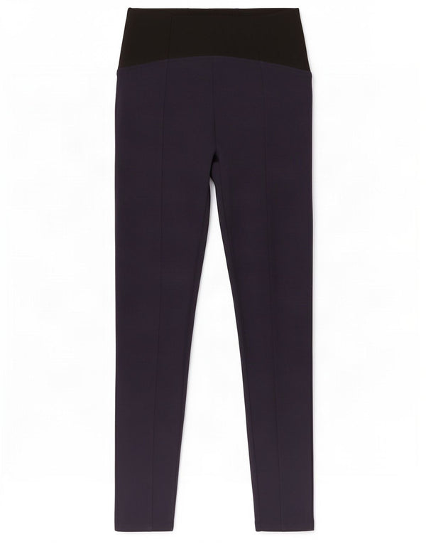 Marks & Spencer Γυναικεία κολάν UK 10 Small Navy Blue Colorblock Viscose