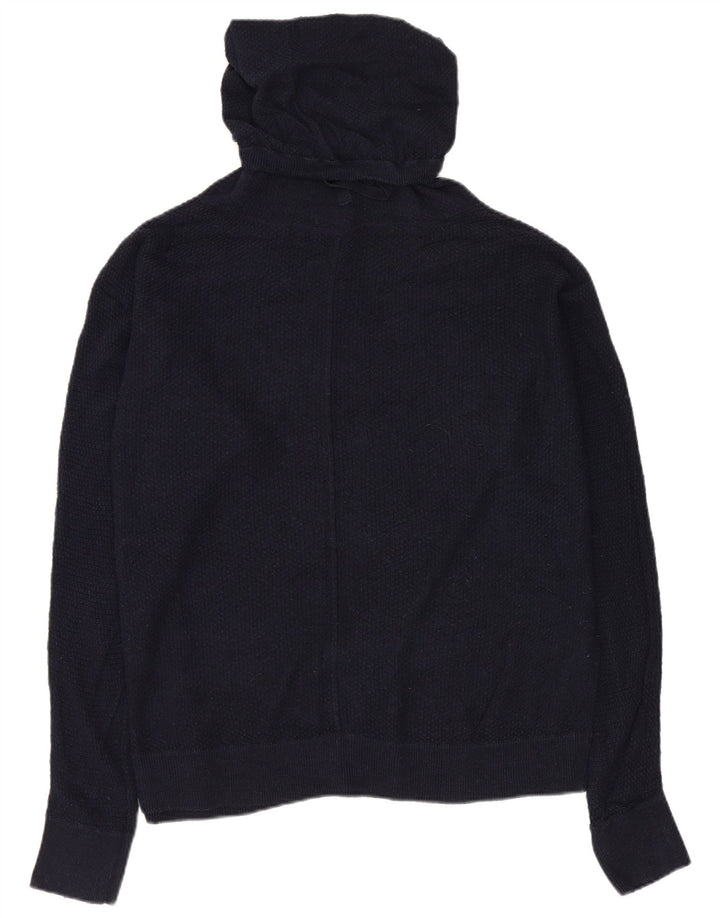 LOUNGE Γυναικείο υπερμεγέθη πουλόβερ με ρολό λαιμόκοψη UK 10 Small Navy Blue