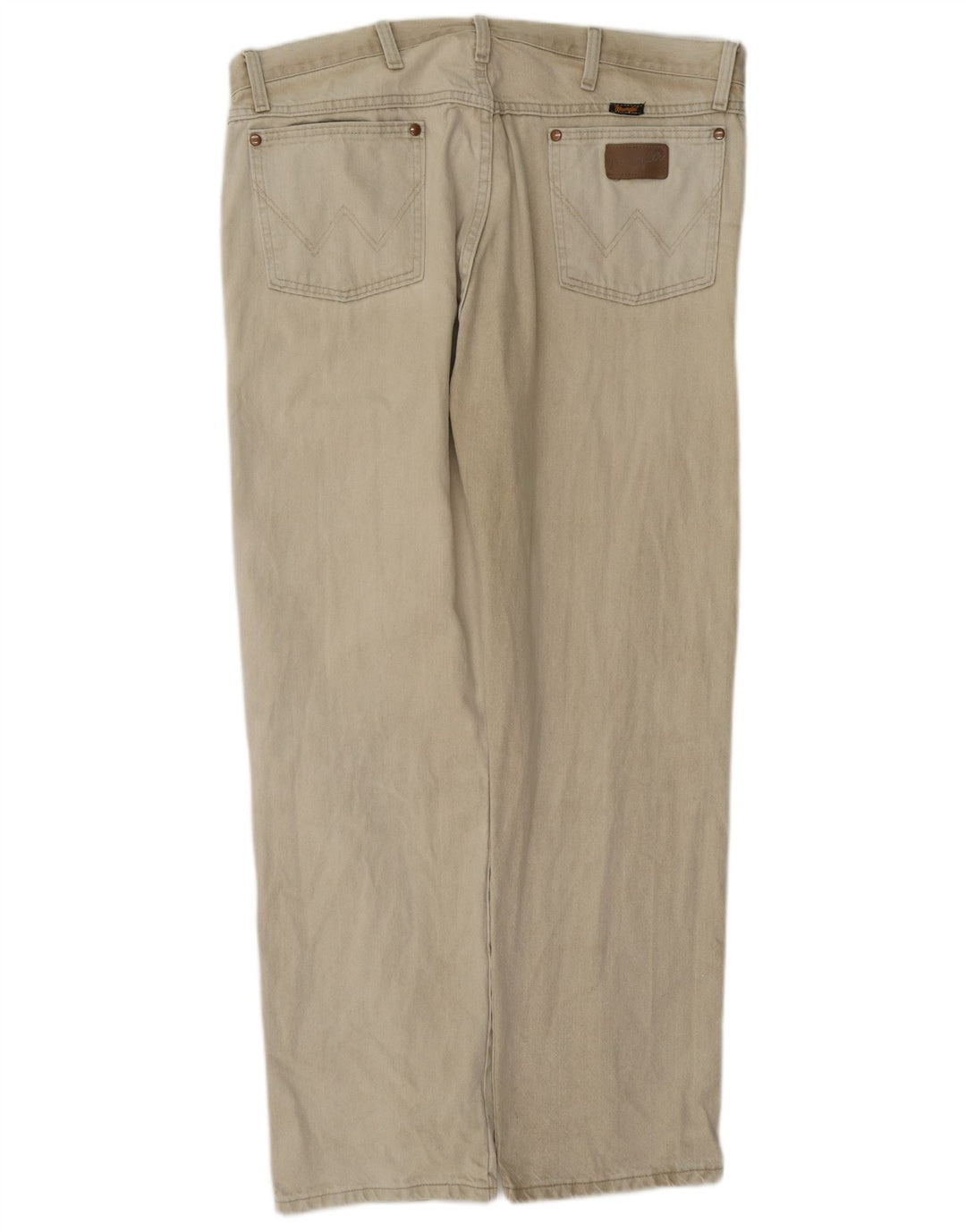 Ανδρικό τζιν ίσιο Wrangler W38 L32 Μπεζ βαμβακερό