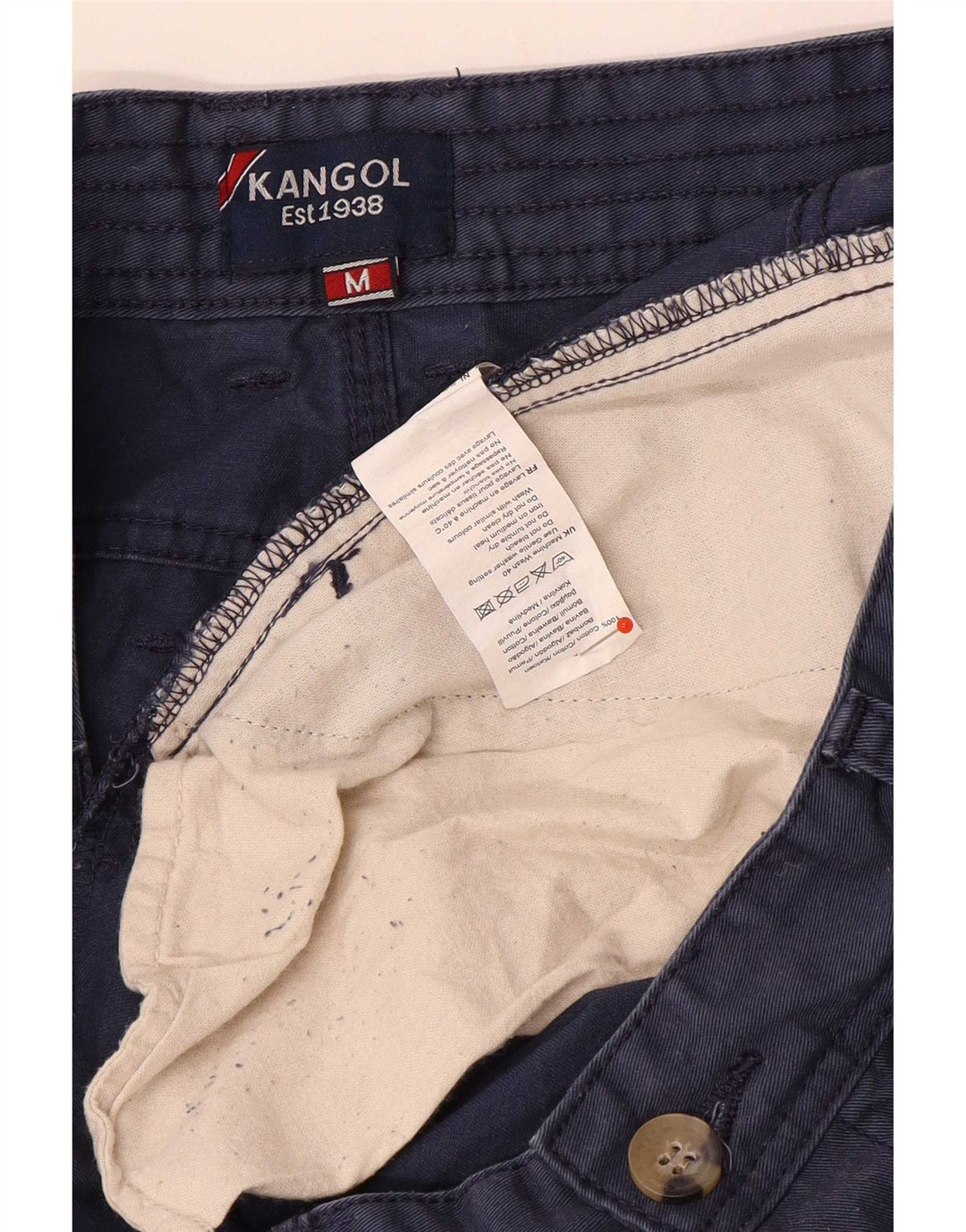 Ανδρικό σορτς chino Kangol μεσαίο W32 Navy Blue, βαμβακερό
