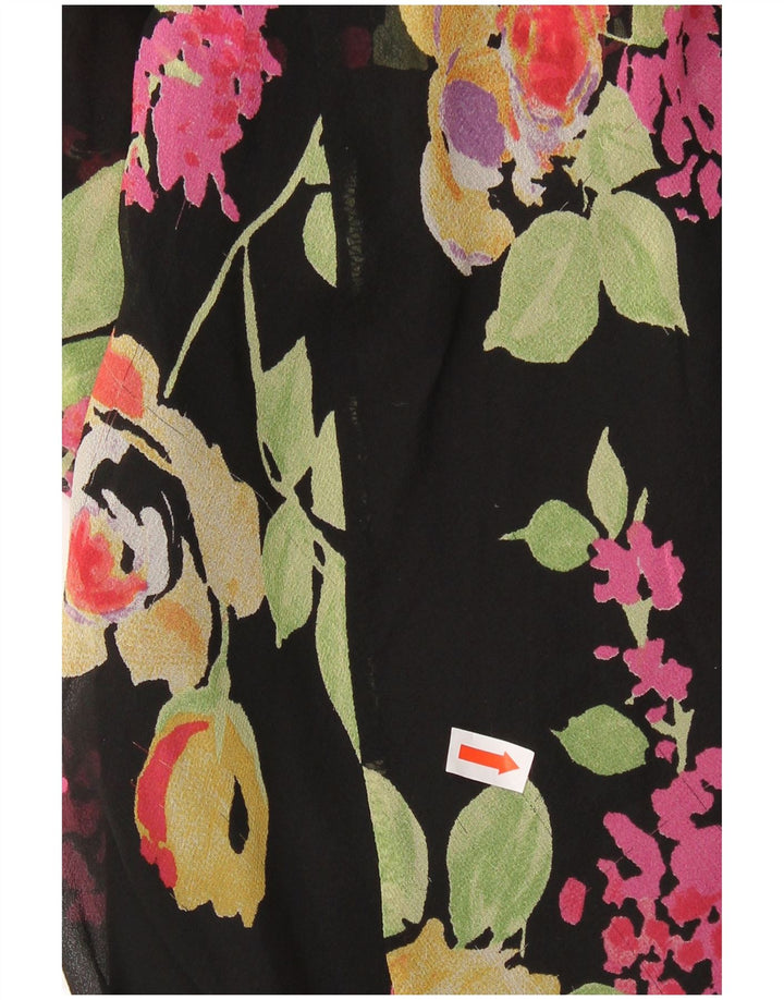 SUPERIOR Γυναικείο Slip Dress IT 44 Medium Black Floral Silk