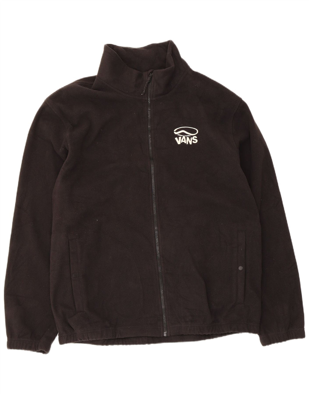 Vans Mens Graphic Fleece Jacket UK 42 XL Μαύρο Πολυεστέρας