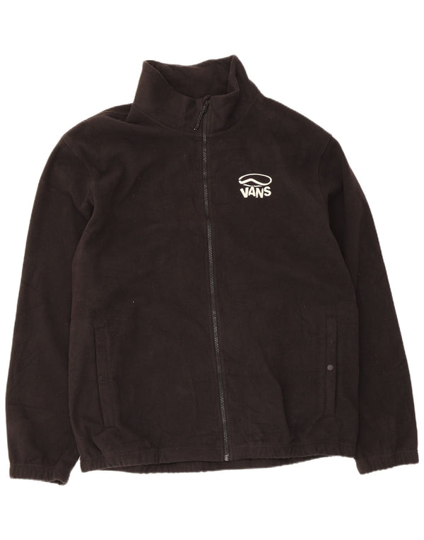 Vans Mens Graphic Fleece Jacket UK 42 XL Μαύρο Πολυεστέρας