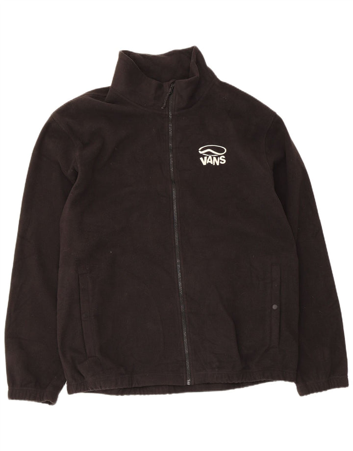 Vans Mens Graphic Fleece Jacket UK 42 XL Μαύρο Πολυεστέρας