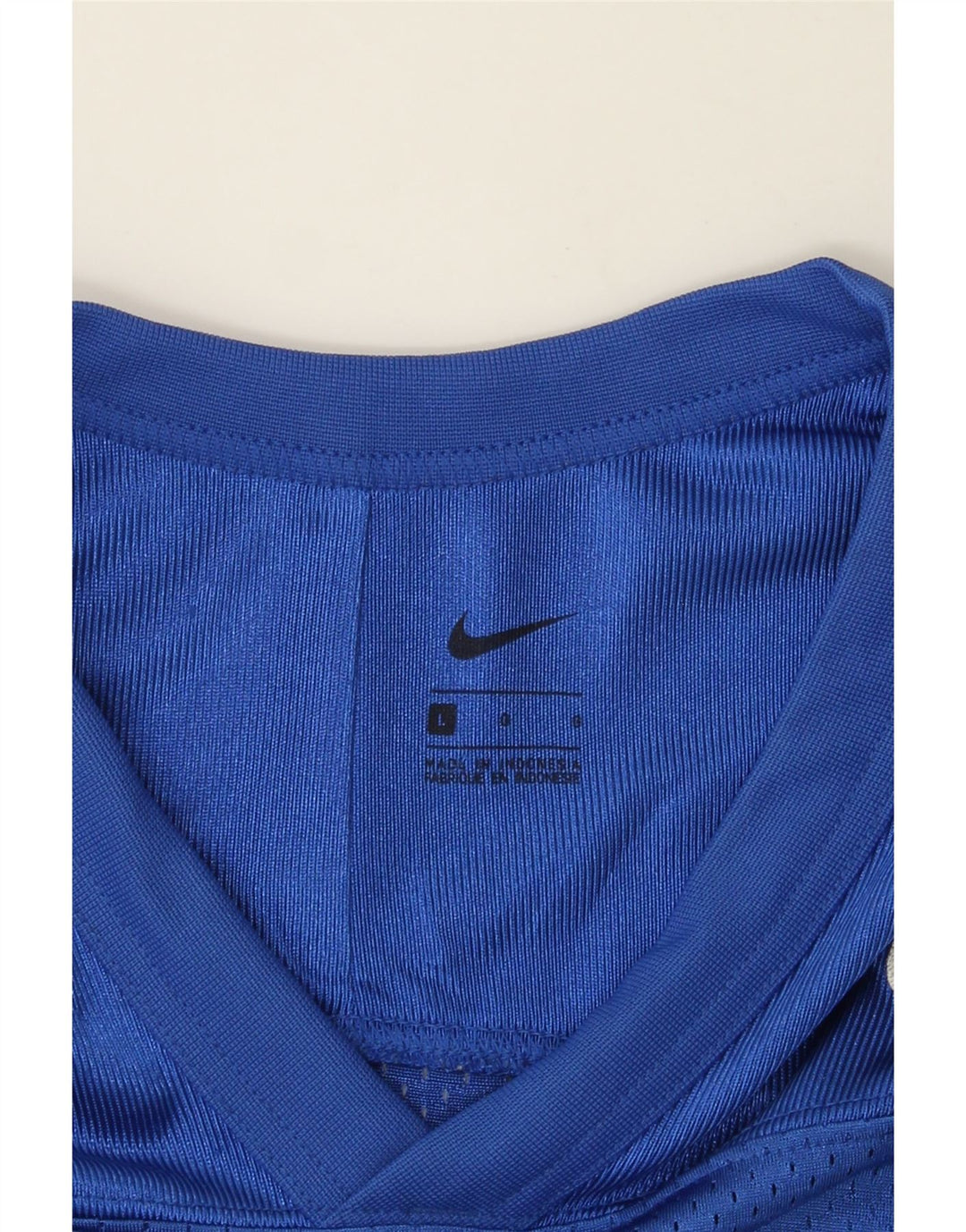NIKE Boys T-Shirt Top 12-13 Years Large Blue Polyester Vintage Nike and Second-Hand Nike from Messina Hembry 