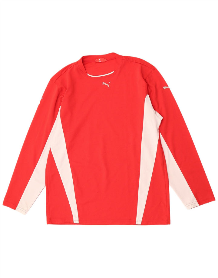 Puma Ανδρικό μακρυμάνικο XL Κόκκινο μπλοκ