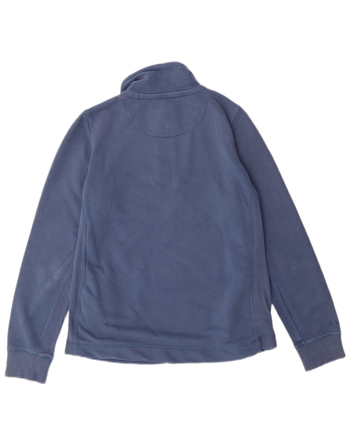 FAT FACE Γυναικείο φούτερ με φερμουάρ Jumper UK 12 μεσαίο μπλε βαμβακερό