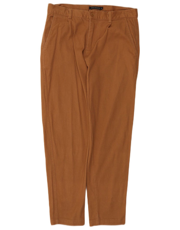 Γαλλικό Connection Ανδρικό ίσιο παντελόνι Chino W32 L27 Καφέ βαμβακερό